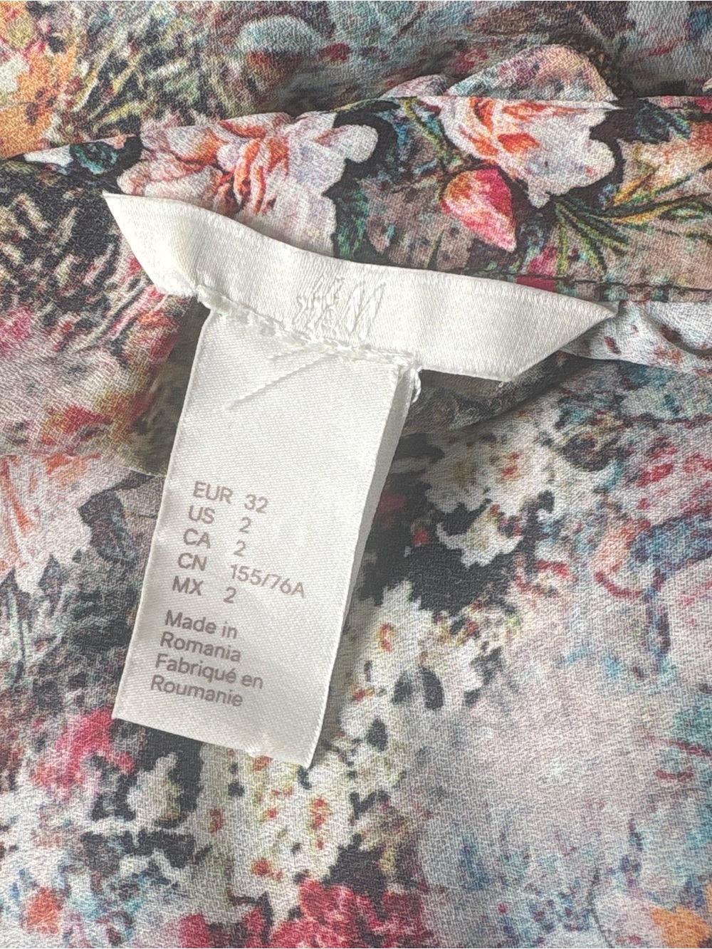 H&M Multi-Color Floral Keyhole Ruffle Maxi Dress - Picture 5 of 5